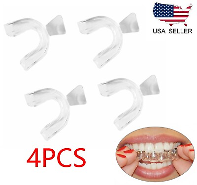 #ad #ad 4PCS Silicone Mouth Guard Night Sleep Teeth Clenching Grinding Dental Bite US $7.59