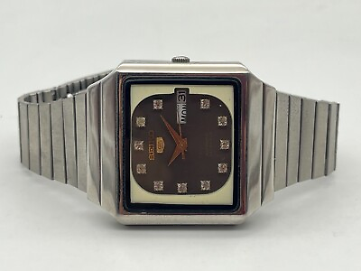 #ad Vintage Seiko 5 Automatic Japan Made Men#x27;s Wrist Watch Ref.6349 5470 $64.99