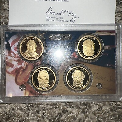 #ad 2007 U.S. Mint Presidential 1$ Dollar Coin Proof Set Complete With Box amp; COA $8.99