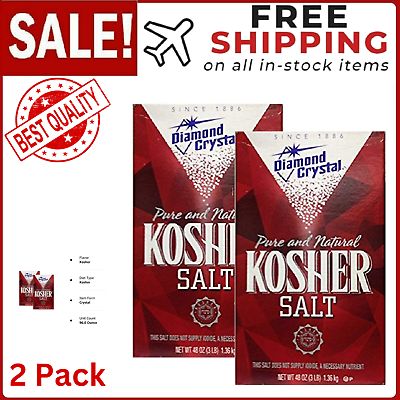 #ad Diamond Crystal Kosher Salt 3 Lbs Pack of 2 $32.99