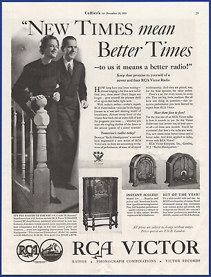 #ad Vintage 1933 RCA VICTOR Model 280 110 100 Tube Radio 30#x27;s Print Ad $12.71