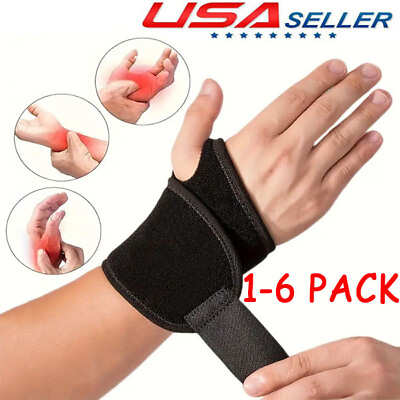 #ad Wrist Hand Brace Support Carpal Tunnel Sprain Arthritis Gym Splint Left Right $5.99