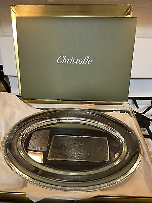 #ad Christofle Malmaison Platte oval 45 cm versilbert Brand New Never Used $875.00