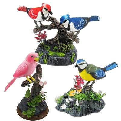 #ad Electric Singing Voice activated Simulated Bird Toy Musical Parrot Magpie Model $30.24