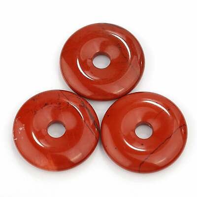 #ad Natural Red Jasper Donut Circle Pendant Size 40mm 50mm Sold Per Piece $7.64