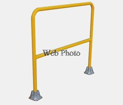 #ad 3 Yellow Round Hand Rail Section Without Mounting Base 42quot; x 48quot; x 1 5 8quot; $247.50