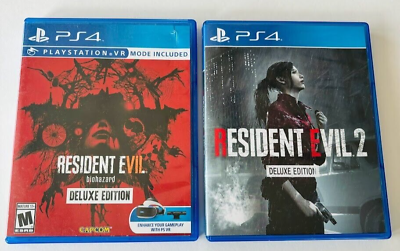 #ad Resident Evil 2 Deluxe Edition amp; Biohazard Deluxe PlayStation 4 CIB SHIPS FAST $64.97