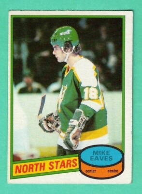 #ad 1 MIKE EAVES 1980 81 O PEE CHEE # 206 NORTH STAR ROOKIE EX EX CARD G5467 C $1.13