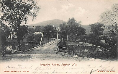 #ad Brooklyn Bridge Catskill Mountains New York 1905 Postcard Used $12.00