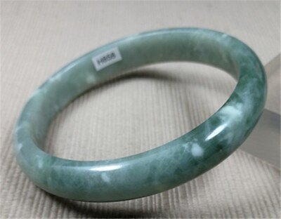 #ad 62mm Natural Ice Green Ancient Jadeite Emerald Jadeite Jade Bracelet Bangle $13.09