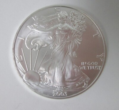 #ad 2003 Walking Liberty United States of America 1 oz Fine Silver Dollar Coin Cased $59.99