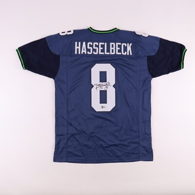 #ad Matt Hasselbeck Signed Seattle Seahawks Custom Football Jersey w COA $101.40