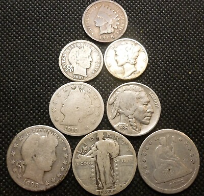 #ad Type Coins U.S. Coin Old Collection Includes Silver U S Coins #A13 T8 $59.99