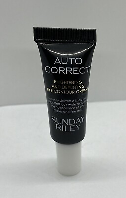 #ad Sunday Riley Auto Correct Eye Contour Cream Travel Size Mini 3ml .10oz New $12.88