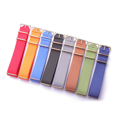#ad Nylon strap stainless steel gold buckle replacement wrist strap canvas watchband $4.56