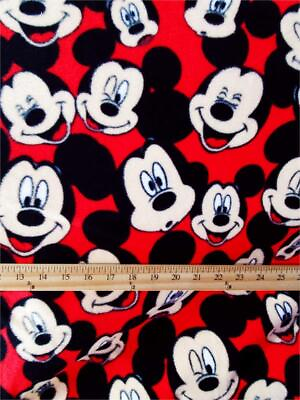 #ad Fleece DISNEY#x27;S MICKEY MOUSE Printed Fabric MICKEY All over 58quot; Wide SBY $19.90