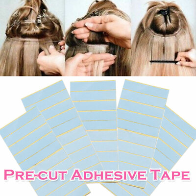 #ad 100PCS Double Sided Adhesive Super Tape For Hair Extensions Skin Weft Waterproof $6.95