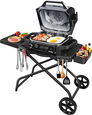 #ad Portable Grill Cart for Ninja Woodfire Grill OG700 Series Folding Grill Stand $169.99