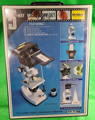 #ad 5 Way Microscope Kit 100X 1200X Zoom Photo amp; Normal Projection and Drawing New $48.00