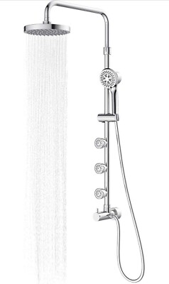 #ad PULSE ShowerSpas 1028 CH Lanikai Shower System with 8quot; Rain 3 Dual Showerhead $179.99