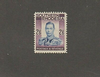 #ad EDSROOM 6665 Southern Rhodesia 53 LH 1937 George VI $3.50