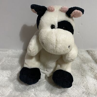#ad Toys R US Animal Alley Black amp; White Baby Cow 10quot; Animal Stuffed Soft Plush Toy $17.99