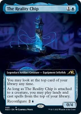 #ad MTG The Reality Chip Extended Art Near Mint Normal Kamigawa: Neon Dynasty $3.99